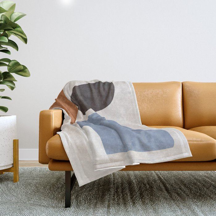 Modern Abstract Minimal Shapes 220 Throw Blanket Gallery Image 1
