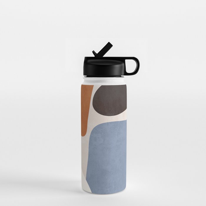 Modern Abstract Minimal Shapes 220 Water Bottle Gallery Image 1