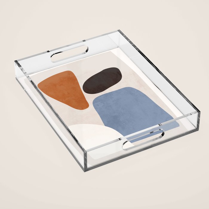 Modern Abstract Minimal Shapes 220 Acrylic Tray Gallery Image 1