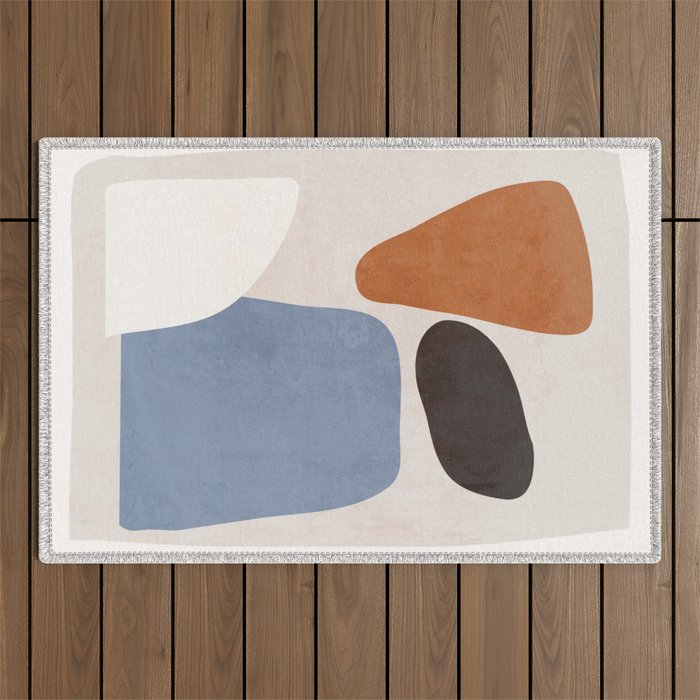 Modern Abstract Minimal Shapes 220 Outdoor Rug Gallery Image 1