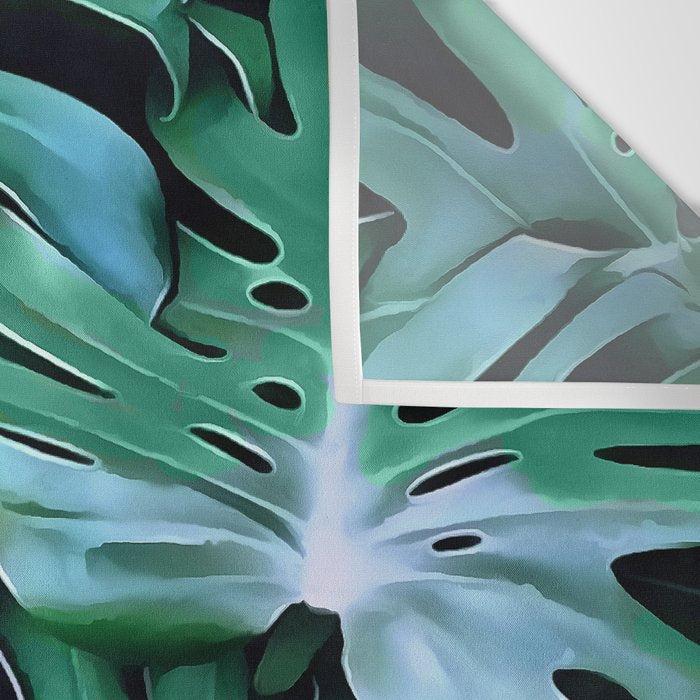 Monstera leaves Wall Tapestry Gallery Image 3