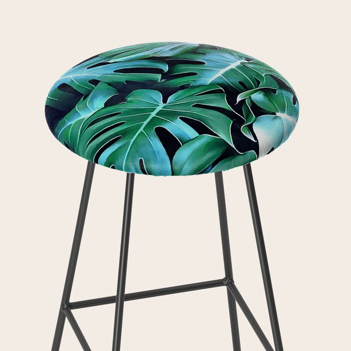 Monstera leaves Stool Gallery Image 2