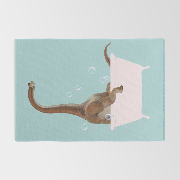 Brachiosaurus in Bathtub Rug Gallery Image 2