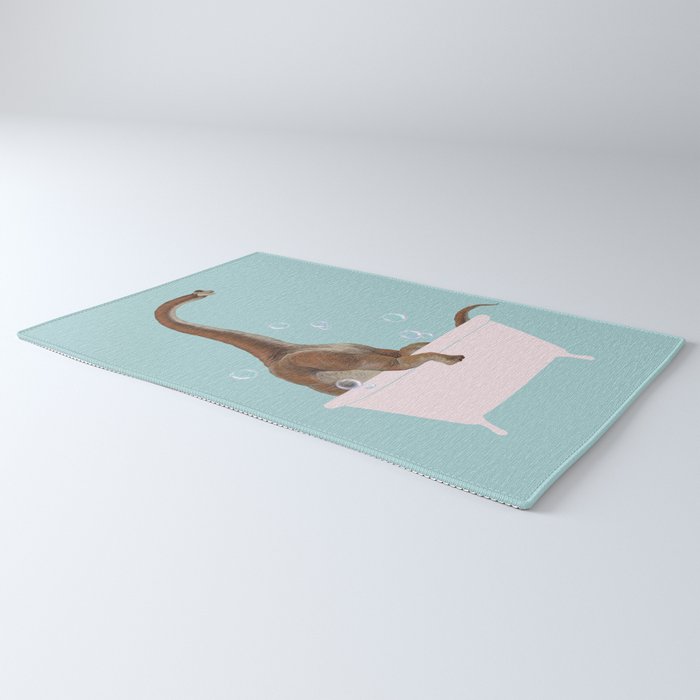 Brachiosaurus in Bathtub Rug Gallery Image 3