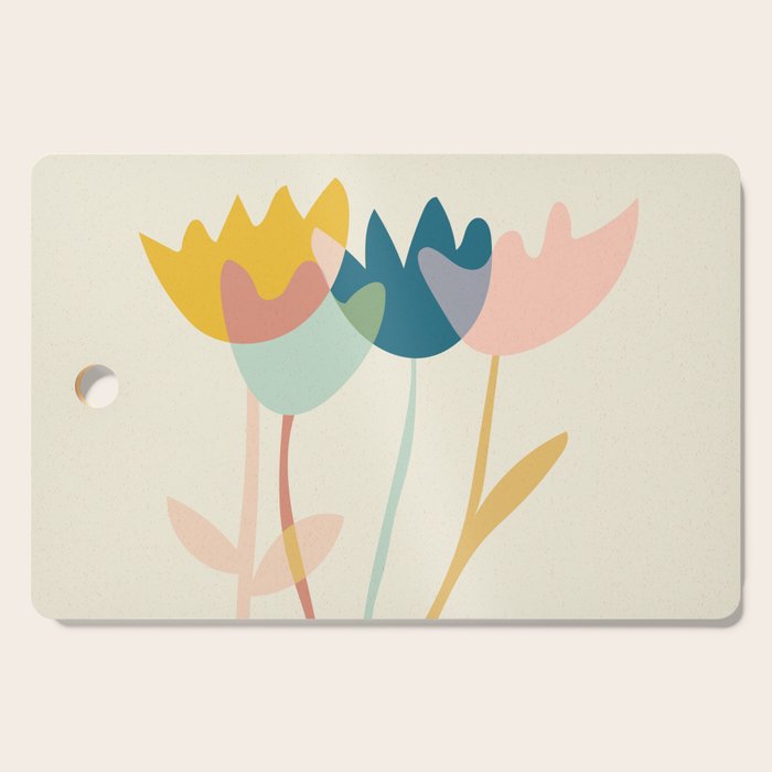 Flowers yay Cutting Board Gallery Image 1