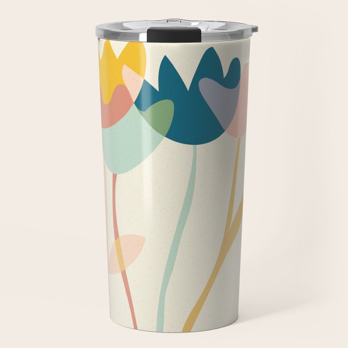 Flowers yay Travel Mug Gallery Image 1