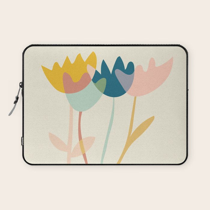 Flowers yay Laptop Sleeve Gallery Image 1