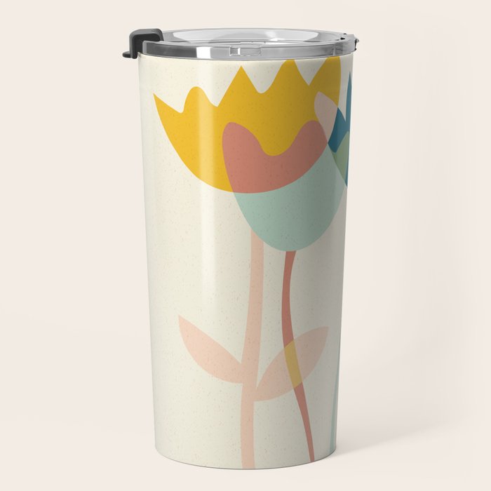 Flowers yay Travel Mug Gallery Image 3