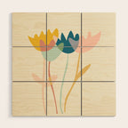 Flowers yay Wood Wall Art Gallery Image 1