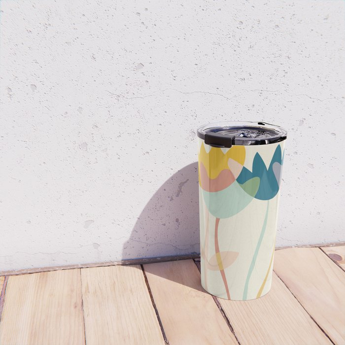 Flowers yay Travel Mug Gallery Image 4