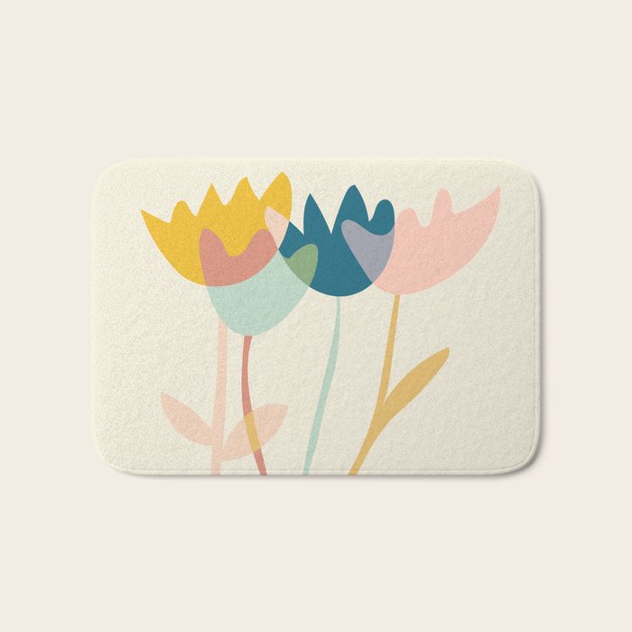 Flowers yay Bath Mat Gallery Image 1