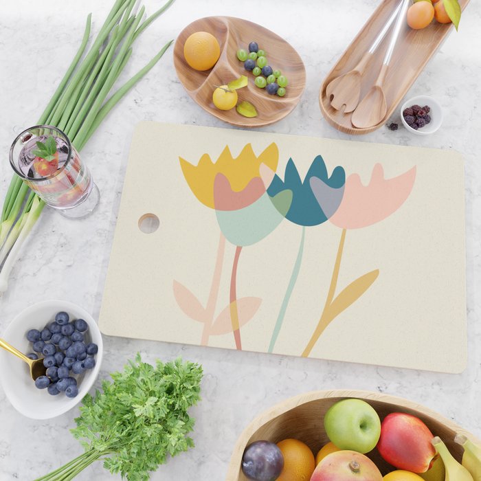 Flowers yay Cutting Board Gallery Image 2