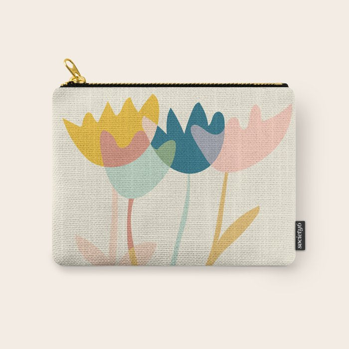Flowers yay Carry All Pouch Gallery Image 1