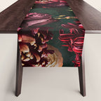 Vintage & Shabby Chic  - Fall Lush Botanical Midnight Garden Table Runner Gallery Image 1