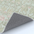 Ivy Morris Sage Green Floral Damask with Climbing Vines Rug Gallery Image 4
