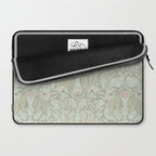 Ivy Morris Sage Green Floral Damask with Climbing Vines Laptop Sleeve Gallery Image 2