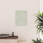 Ivy Morris Sage Green Floral Damask with Climbing Vines Poster Gallery Image 2