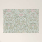 Ivy Morris Sage Green Floral Damask with Climbing Vines Welcome Mat Gallery Image 1