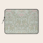 Ivy Morris Sage Green Floral Damask with Climbing Vines Laptop Sleeve Gallery Image 1