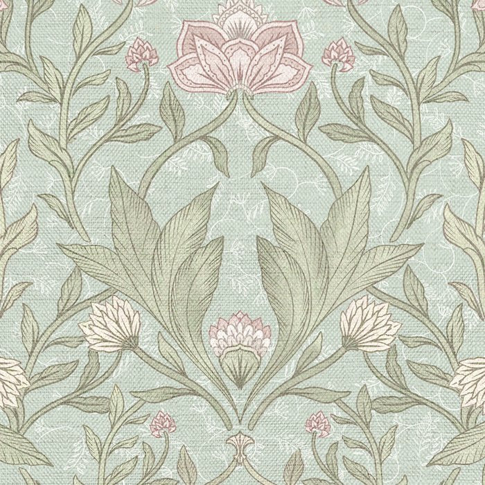 Ivy Morris Sage Green Floral Damask with Climbing Vines Coffee Mug Gallery Image 2