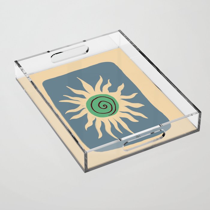 BLUE SUN Acrylic Tray Gallery Image 1