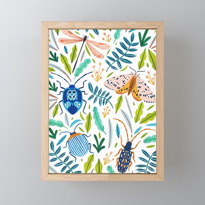 Bugs Pattern Mini Art Print Gallery Image 1
