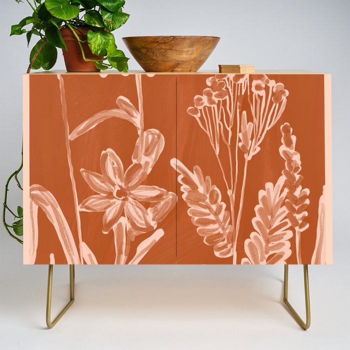 Minimalist wildflowers 2 Credenza Gallery Image 1