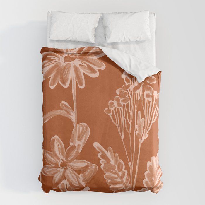 Minimalist wildflowers 2 Duvet Cover Gallery Image 1