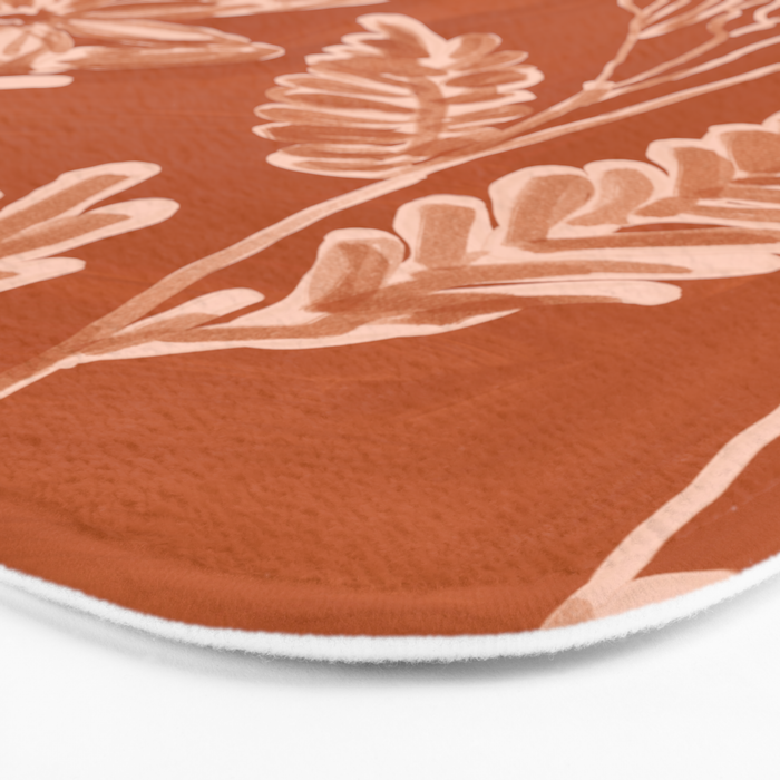 Minimalist wildflowers 2 Bath Mat Gallery Image 3