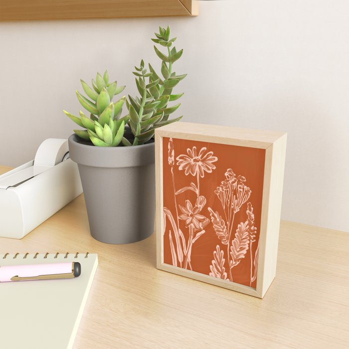 Minimalist wildflowers 2 Mini Art Print Gallery Image 2