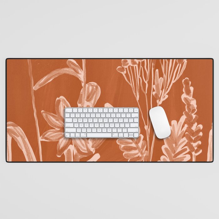 Minimalist wildflowers 2 Desk Mat Gallery Image 1