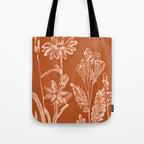 Minimalist wildflowers 2 Tote Bag Gallery Image 1