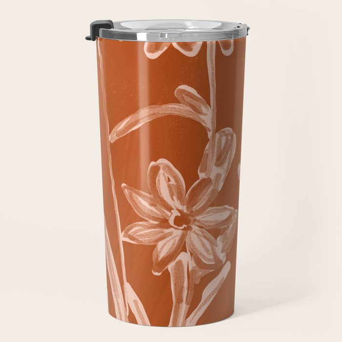 Minimalist wildflowers 2 Travel Mug Gallery Image 3