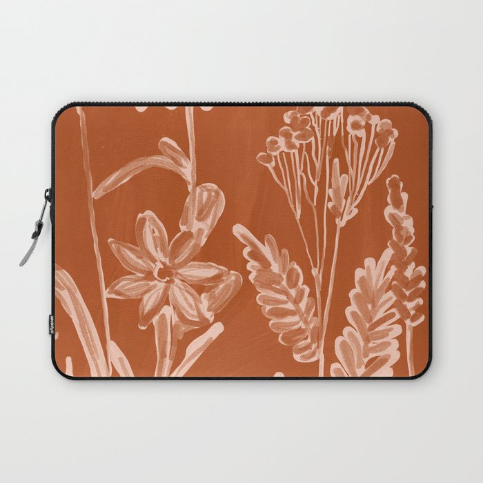 Minimalist wildflowers 2 Laptop Sleeve Gallery Image 1