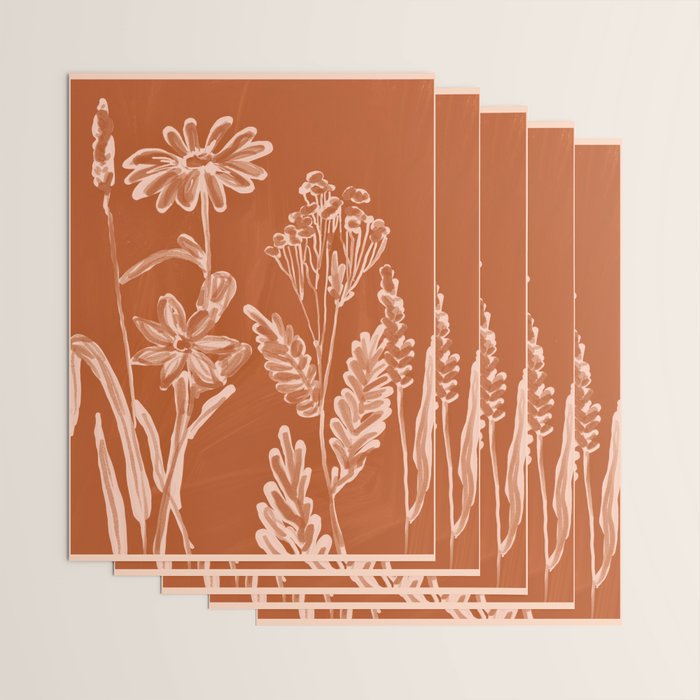Minimalist wildflowers 2 Wrapping Paper Gallery Image 3