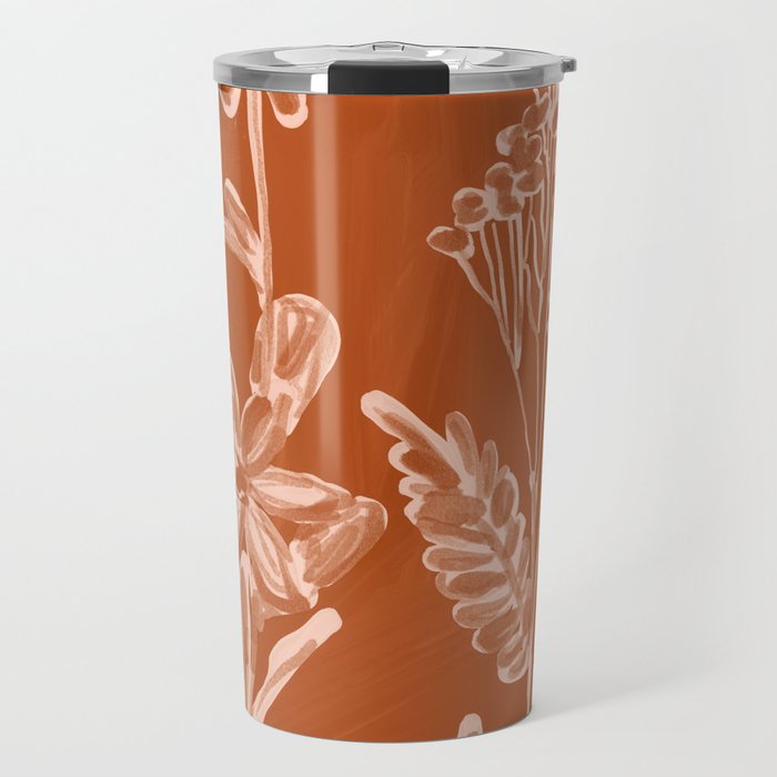Minimalist wildflowers 2 Travel Mug Gallery Image 1