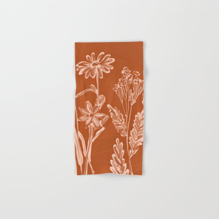 Minimalist wildflowers 2 Bath Towel Gallery Image 1