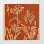 Minimalist wildflowers 2 Wood Wall Art Gallery Image 1