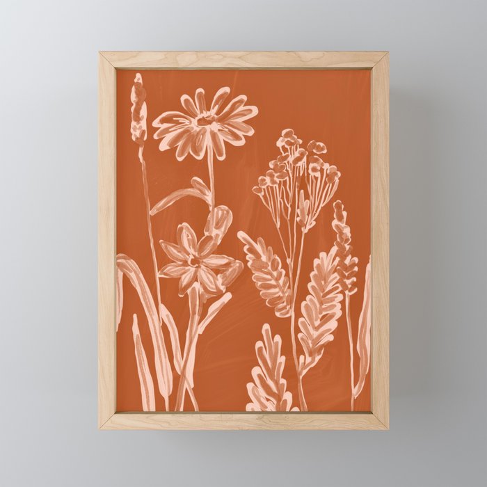 Minimalist wildflowers 2 Mini Art Print Gallery Image 1