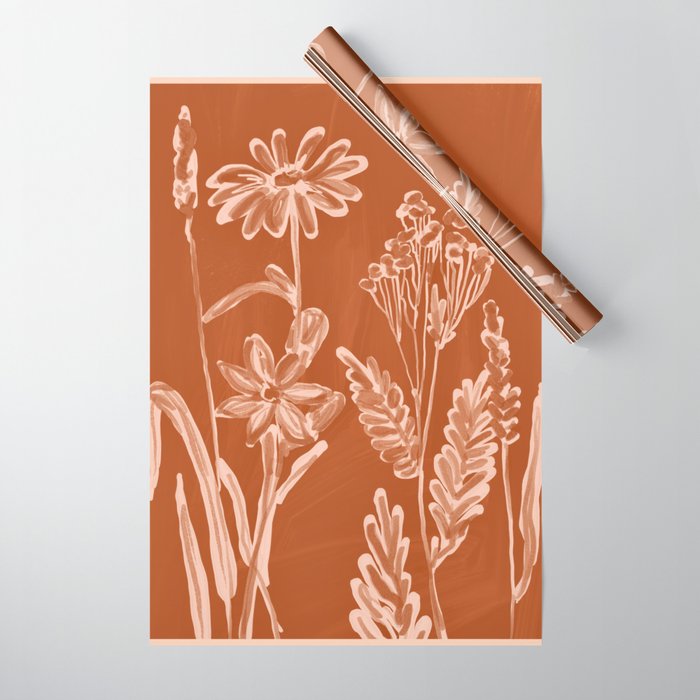 Minimalist wildflowers 2 Wrapping Paper Gallery Image 1