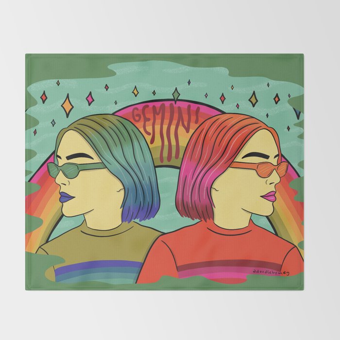 Gemini Throw Blanket Gallery Image 2