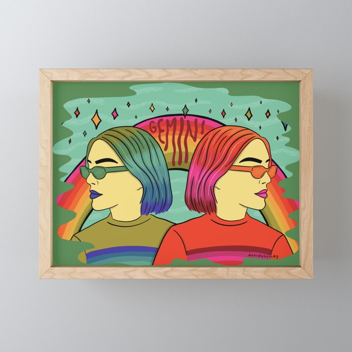 Gemini Mini Art Print Gallery Image 1