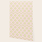 Pink & Gold Ikat Pattern Wallpaper Gallery Image 2