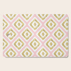 Pink & Gold Ikat Pattern Cutting Board Gallery Image 1