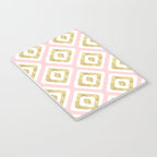 Pink & Gold Ikat Pattern Notebook Gallery Image 3