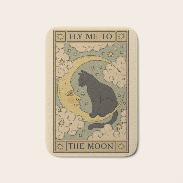 Fly Me to The Moon Bath Mat Gallery Image 1