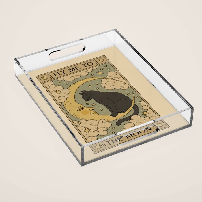 Fly Me to The Moon Acrylic Tray Gallery Image 1