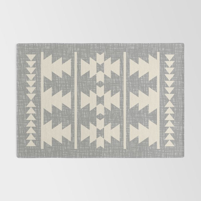 Southwestern Pattern 131 Gray and Beige Rug Gallery Image 2