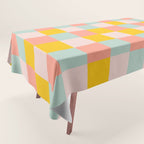 Retro Funky Checks Tablecloth Gallery Image 1