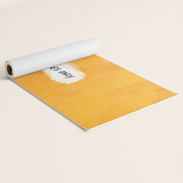 Good Vibes Only: Yellow Canvas Edition Yoga Mat Gallery Image 2